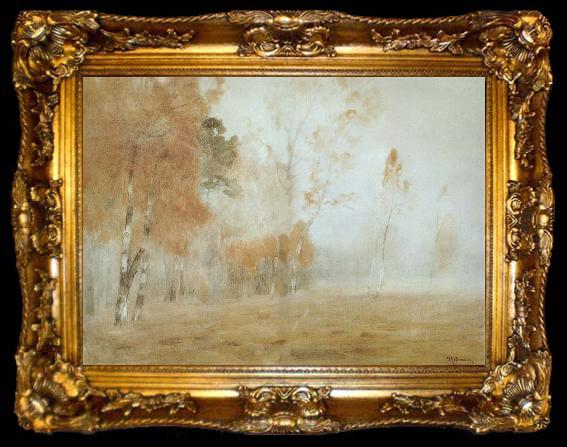 framed  Isaac Levitan Mist,Autumn, ta009-2